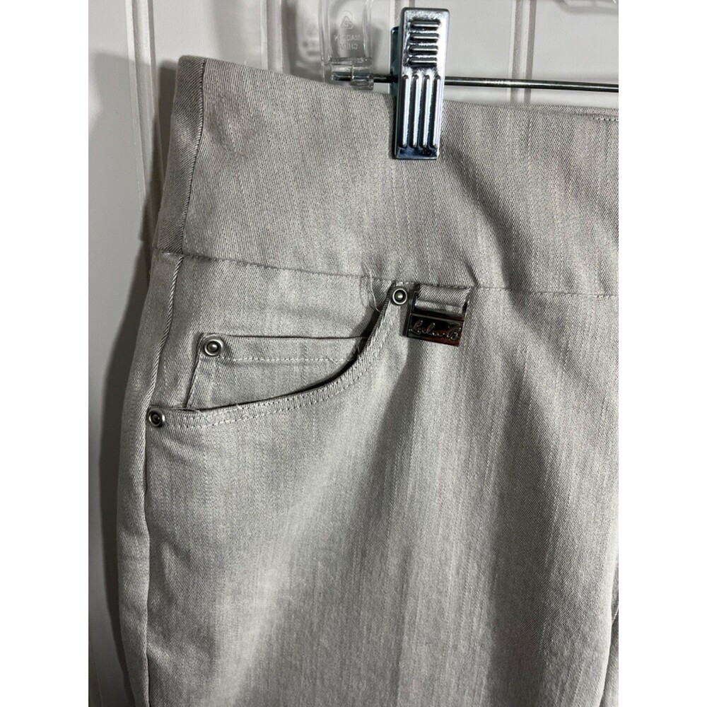 Lulu B Pants Women's Size 8 Beige Stretch Tapered Performance Career Golf Casual - Picture 3 of 6